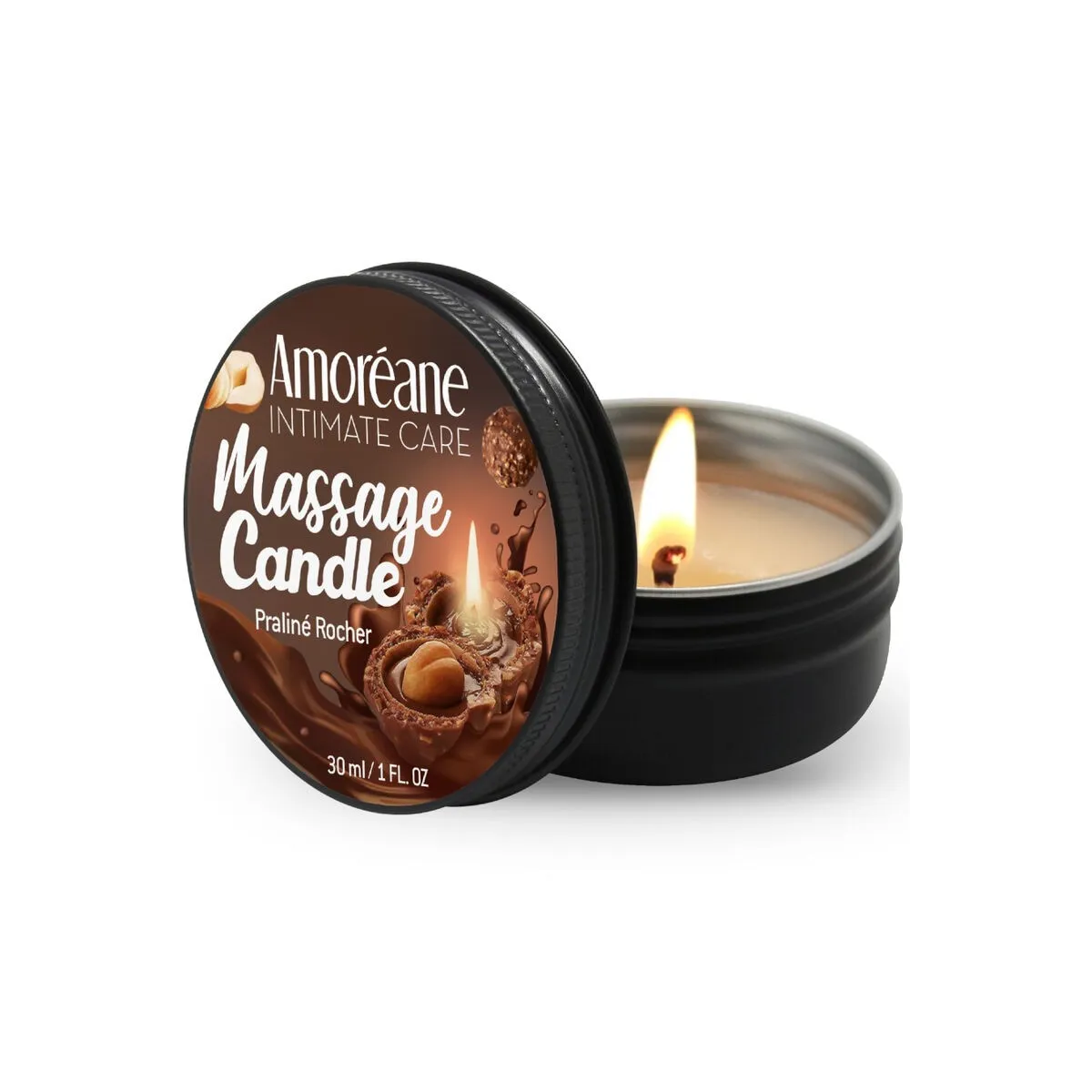 Massagekerze Rocher Praline 30 ml von Amoreane | Fesselliebe.de