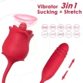 3-In-1 Rosa, Stimulator, Saug- und Up&Down-Funktion mit Rotem Schwanz von Armony Stimulators