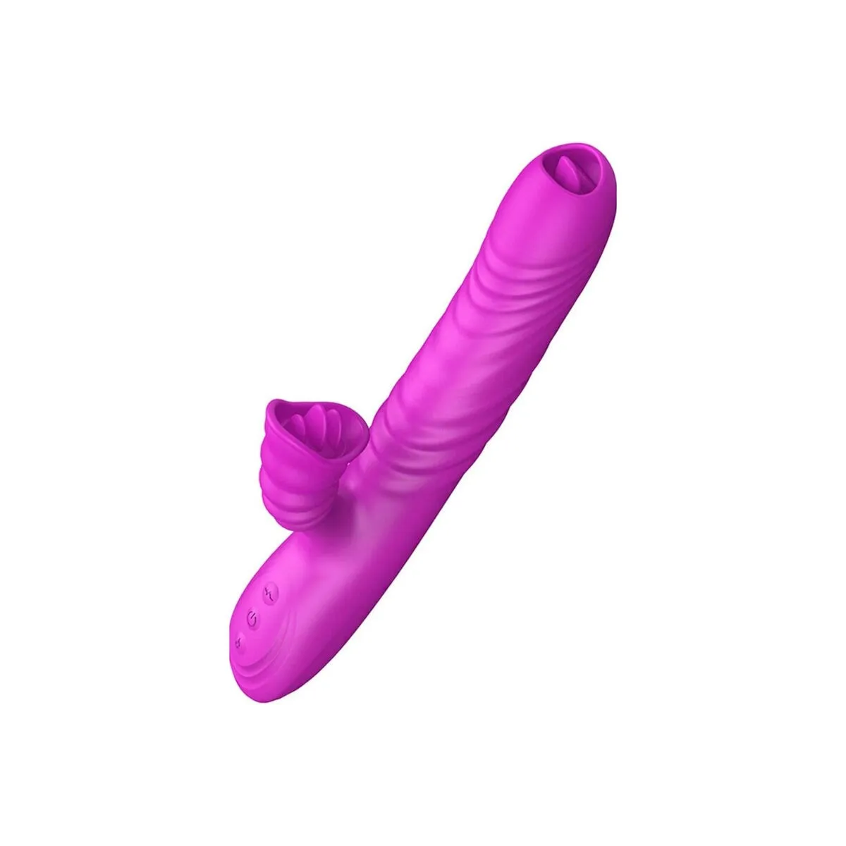 Angelia Multifunktionsvibrator Doppelzunge Violetter Wrmeeffekt von Armony Vibrators | Fesselliebe.de