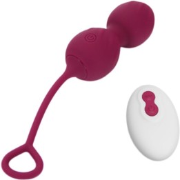 Blossoms Vaginal Hantel Vibration mit Fernbedienung 10 Vibrationen Dunkelrot von Armony Vibrators | Fesselliebe.de
