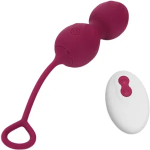 Blossoms Vaginal Hantel Vibration mit Fernbedienung 10 Vibrationen Dunkelrot von Armony Vibrators | Fesselliebe.de