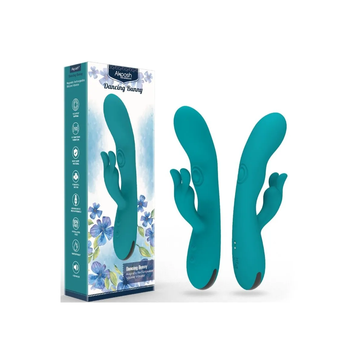 Dancing Bunny Vibrator Rabbit 10 Geschwindigkeiten Grün von Armony Vibrators | Fesselliebe.de