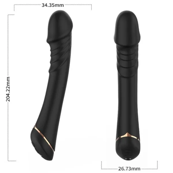 Dildo Vibrator Silikon Schwarz von Armony Vibrators | Fesselliebe.de