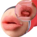 Doppelter Vagina- und Mund-Roter Masturbator von Armony For Him