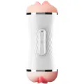 Doppelter Vagina- und Mundvibrator Masturbator Weiss von Armony For Him
