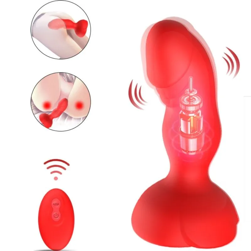 Extreme A Bloom Rose Vibrator & Analstecker mit Fernbedienung Rot von Armony Anal | Fesselliebe.de