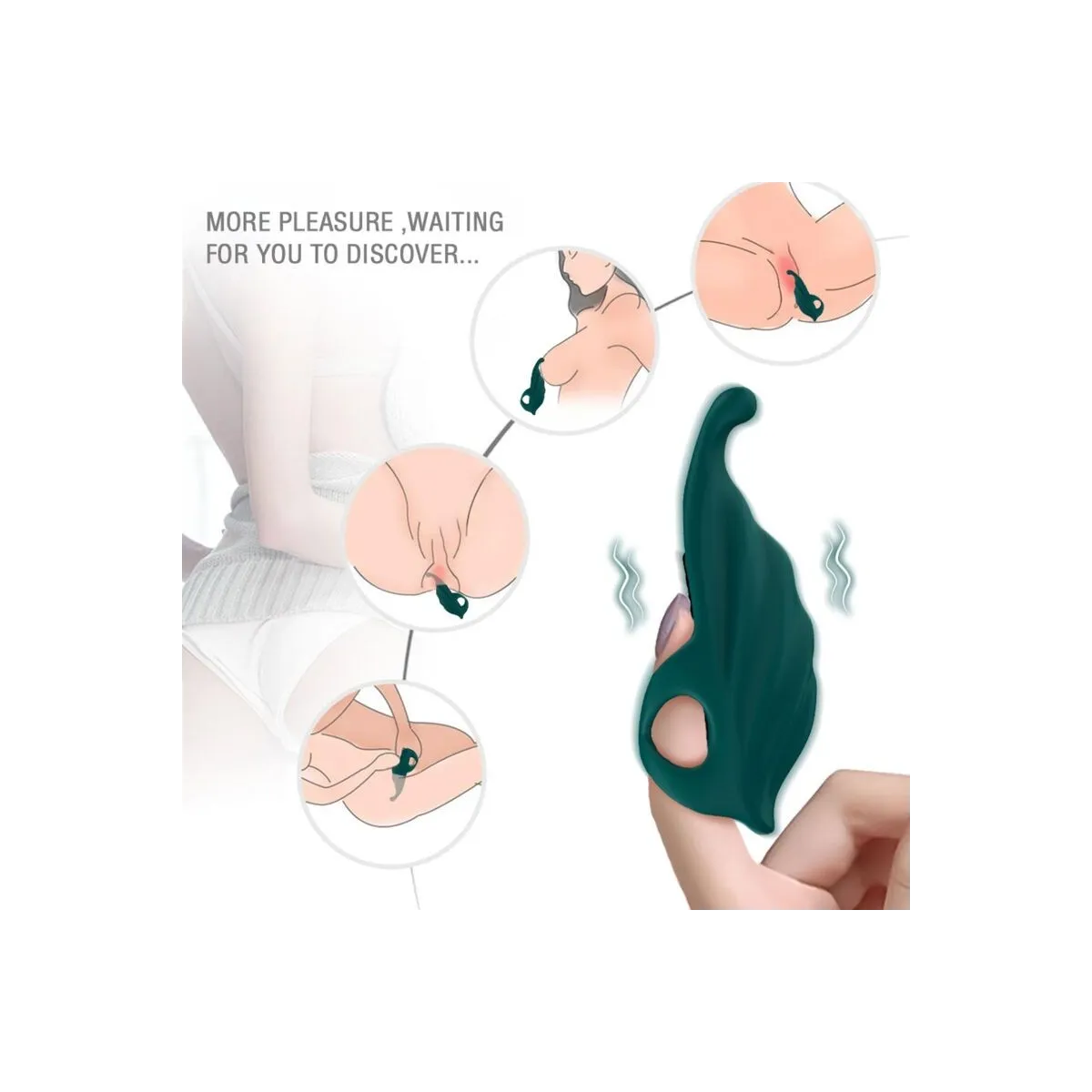 Fingerstimulator & Vibrator Grün von Armony Stimulators | Fesselliebe.de