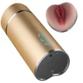 Goldener Vagina-Vibrator-Masturbator von Armony For Him