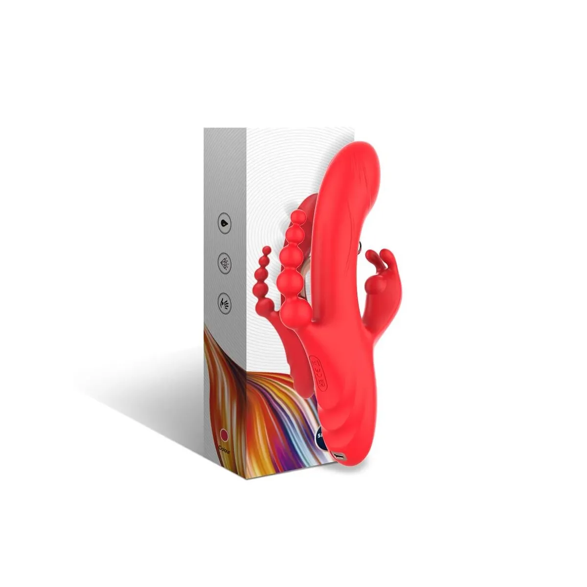 G-Punkt- und Klitoris-Stimulator-Vibrator Rot von Armony Vibrators | Fesselliebe.de