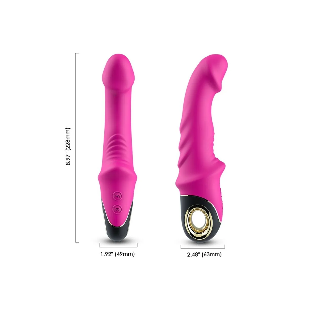 Joyblade Dildo Vibrator Rotator Fuchsia von Armony Vibrators | Fesselliebe.de