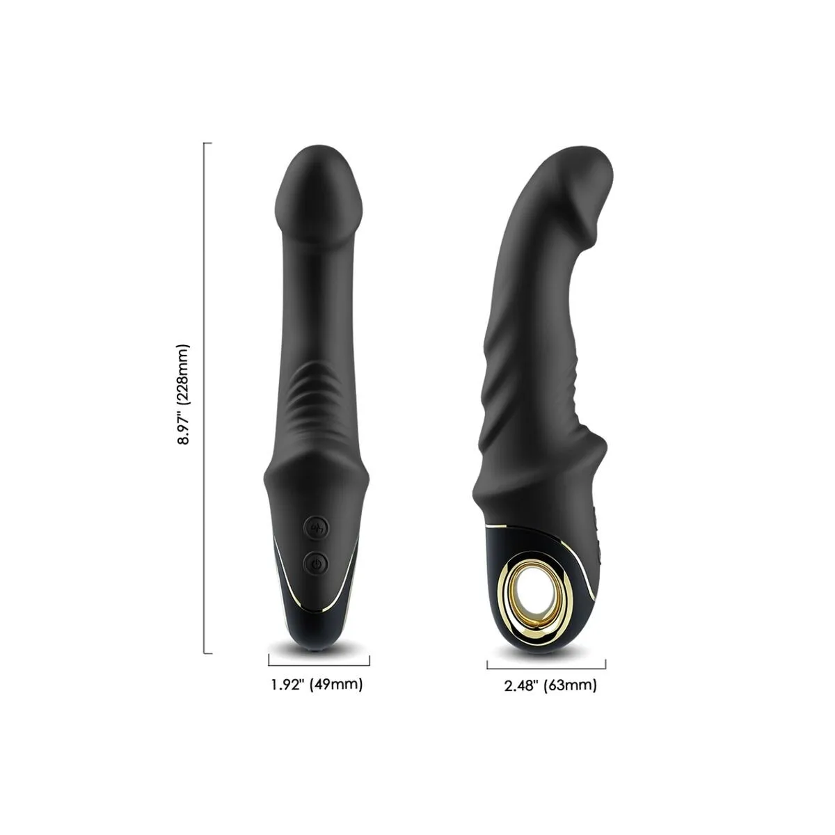 Joyblade Dildo Vibrator Rotator Schwarz von Armony Vibrators | Fesselliebe.de
