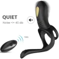 Joy Jumper Ringvibrator für Paare & Analplug mit Fernbedienung Schwarz von Armony For Him