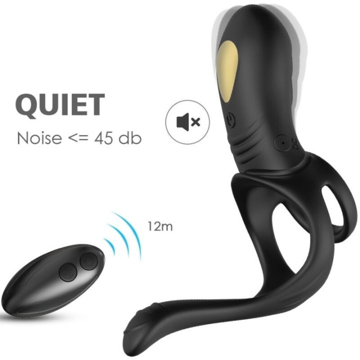 Joy Jumper Ringvibrator für Paare & Analplug mit Fernbedienung Schwarz von Armony For Him | Fesselliebe.de