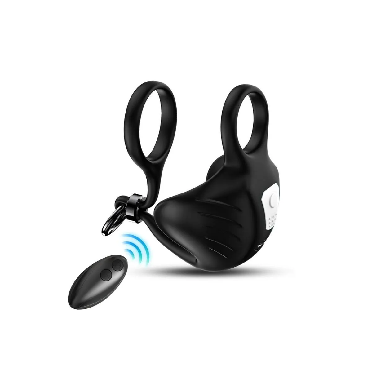 Manta Scrotum Vibrator Ring mit Fernbedienung Schwarz von Armony For Him | Fesselliebe.de