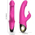 Meteror Dildo Vibrator Rabbit Rotator Fuchsia von Armony Vibrators