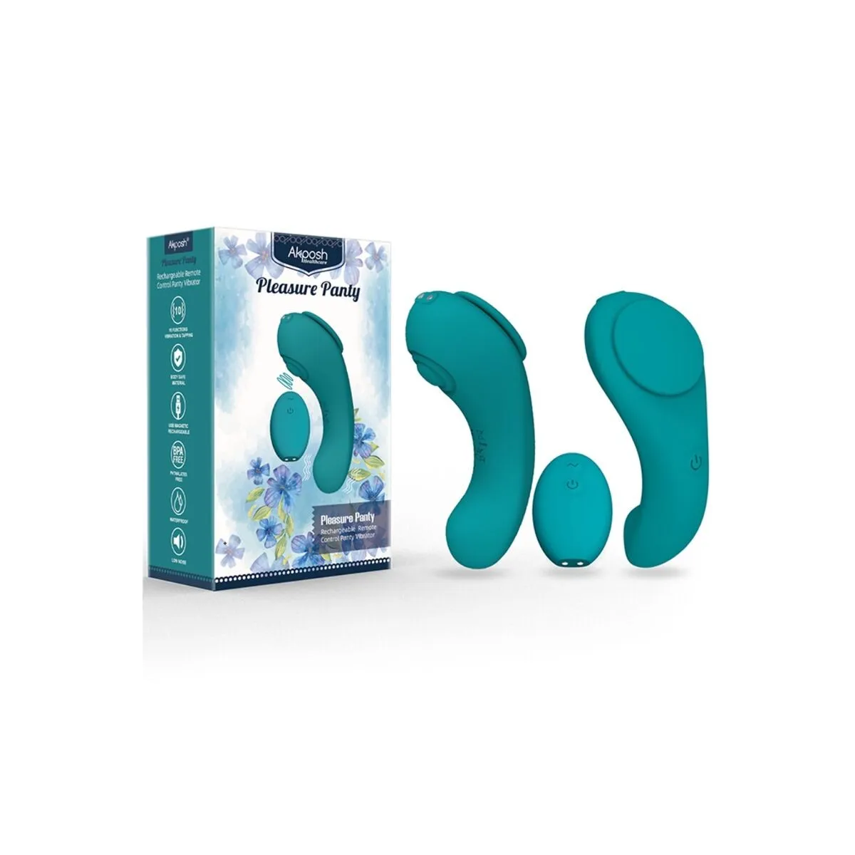 Pleasure Panty Vibrator mit Fernbedienung 3 Geschwindigkeiten Grün von Armony Wearables | Fesselliebe.de