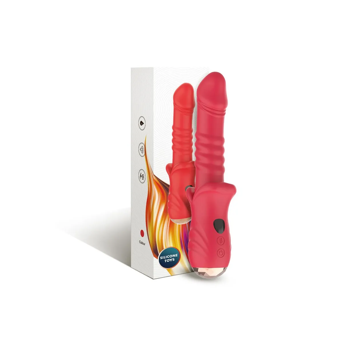 Point A Stimulierender Vibratordildo Rot von Armony Vibrators | Fesselliebe.de