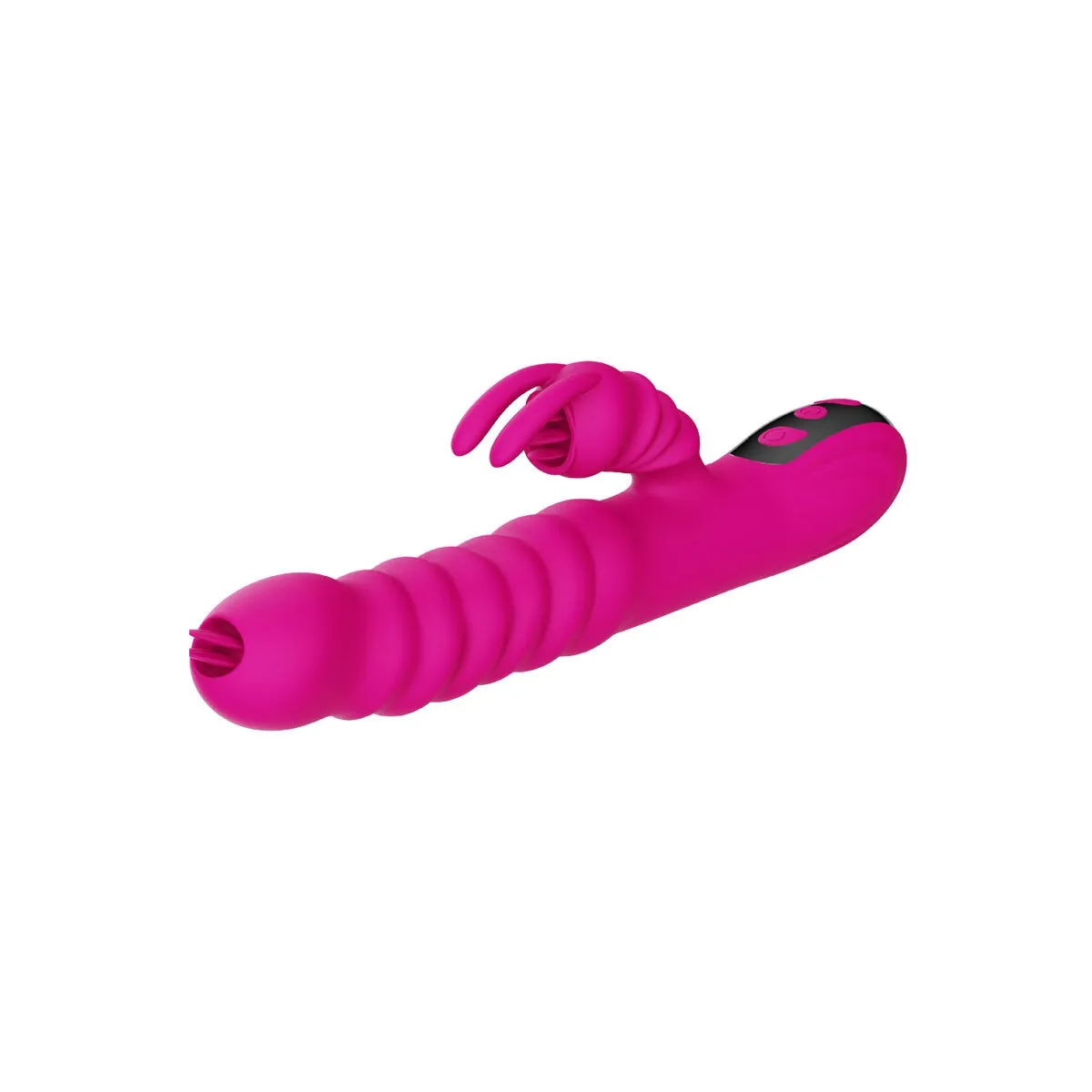 Rabbit Doppelzunge Multifunktionsvibrator Fuchsia Wrmeeffekt von Armony Vibrators | Fesselliebe.de
