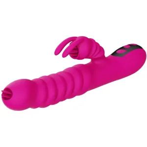 Rabbit Doppelzunge Multifunktionsvibrator Fuchsia Wrmeeffekt von Armony Vibrators | Fesselliebe.de