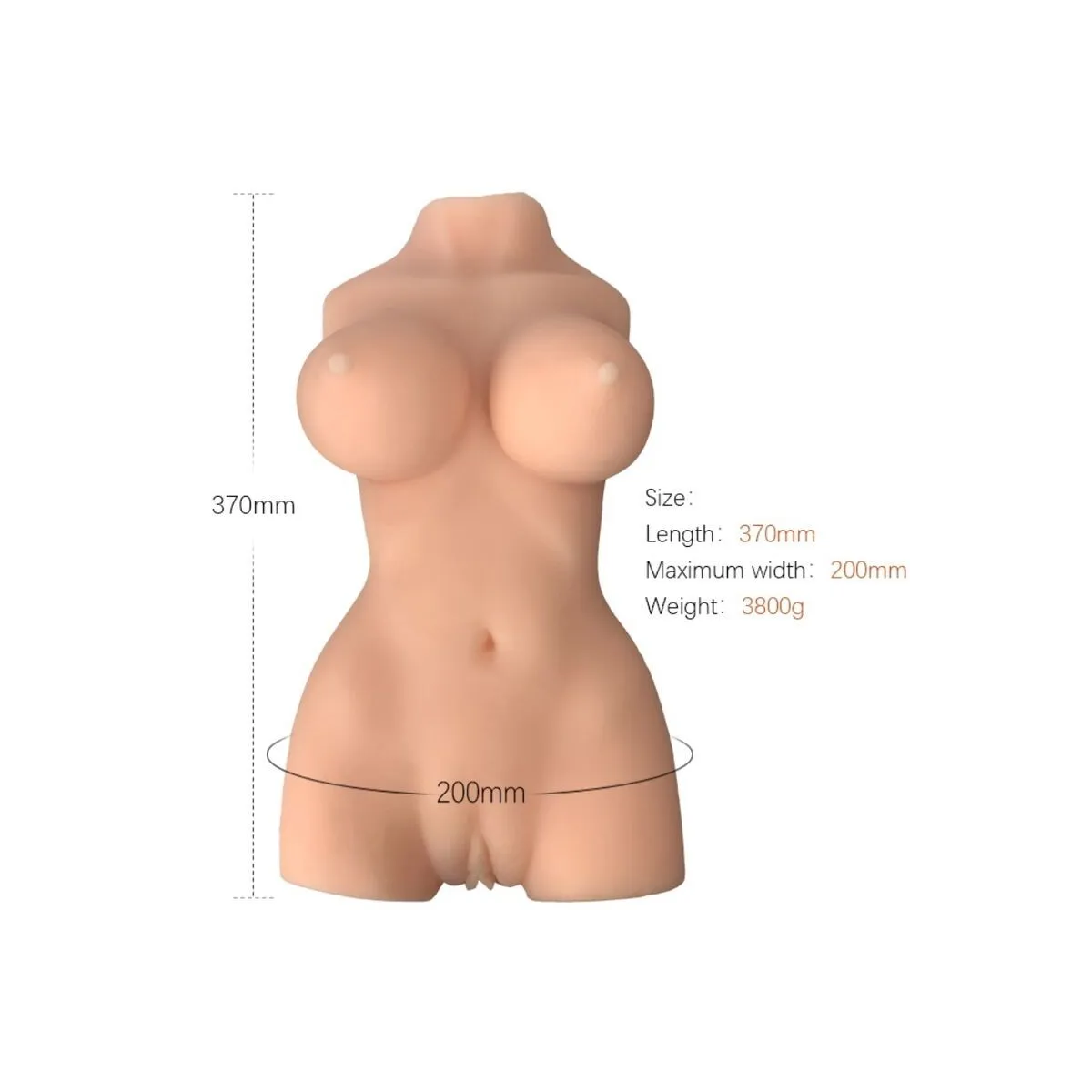 Realistisches weibliches Torsomodell 7 von Armony For Him | Fesselliebe.de