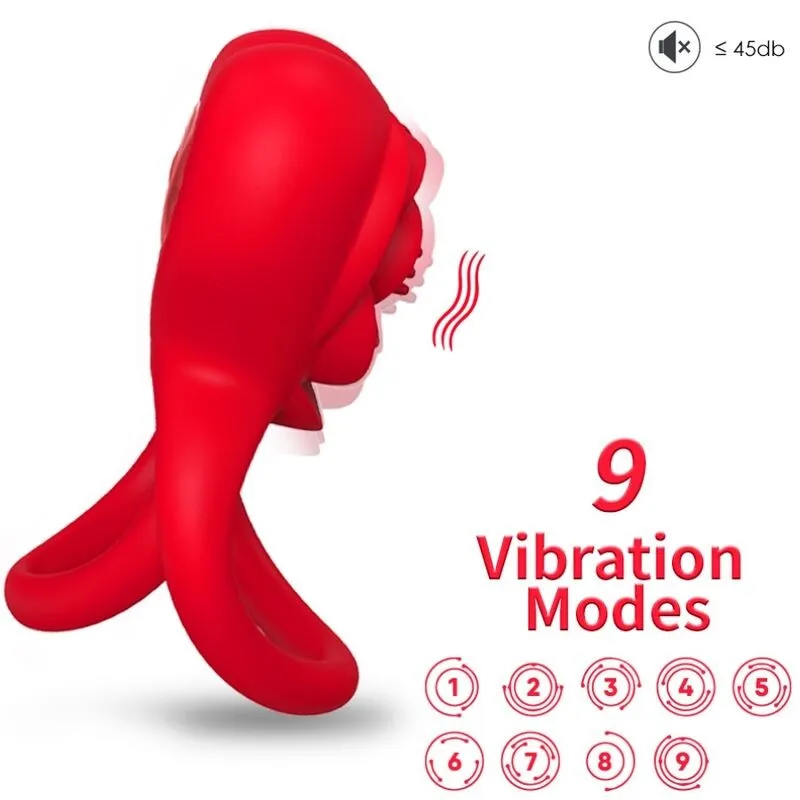Ringvibrator Herz Rot von Armony For Him | Fesselliebe.de