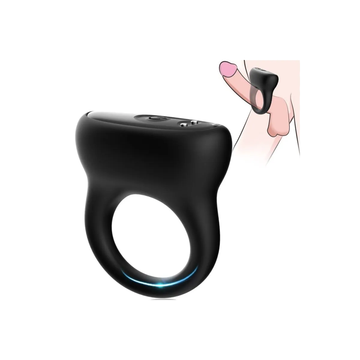 Ringvibrator Schwarz von Armony For Him | Fesselliebe.de