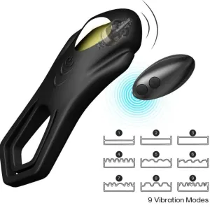 Roadster Vibrator Doppelring-Fernbedienung Schwarz von Armony For Him | Fesselliebe.de