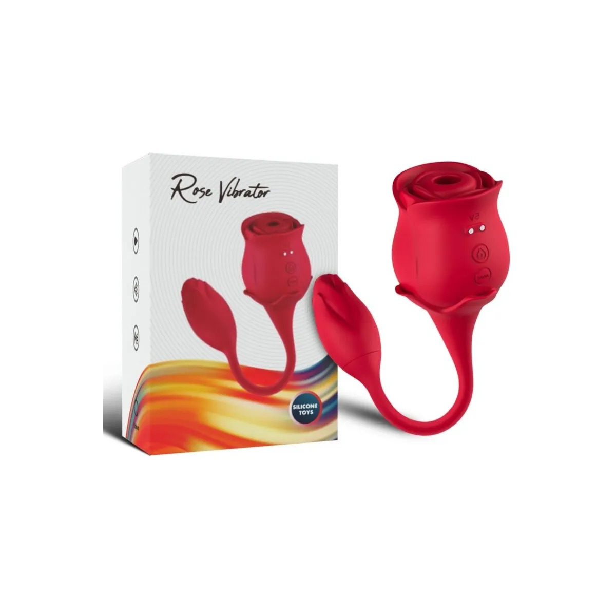 Rosa Klitoris-Sauger & Vibrator 10 Modi Rot von Armony Stimulators | Fesselliebe.de
