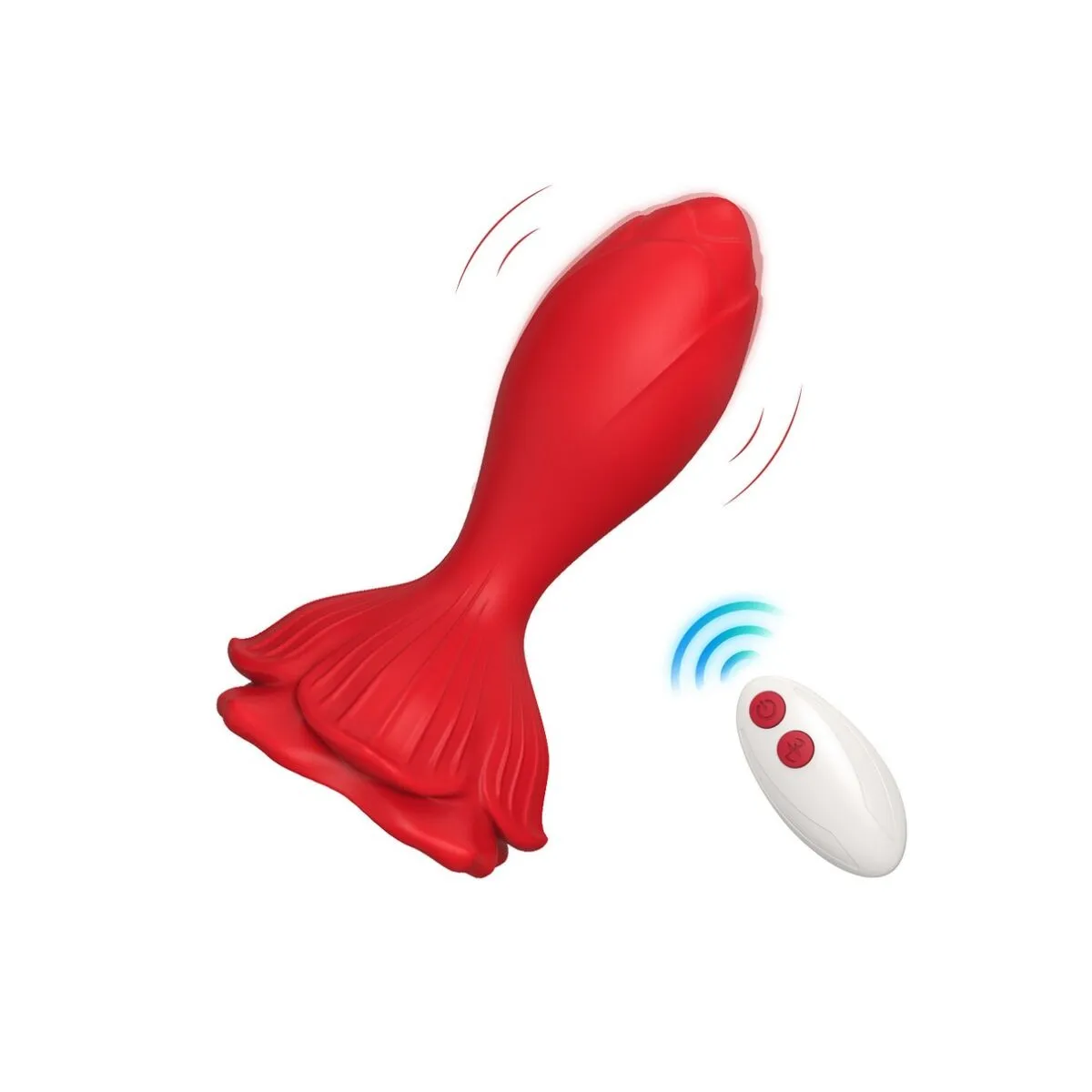 Rosa Vibrator & Analplug Kleine mit Fernbedienung Rot von Armony Anal | Fesselliebe.de