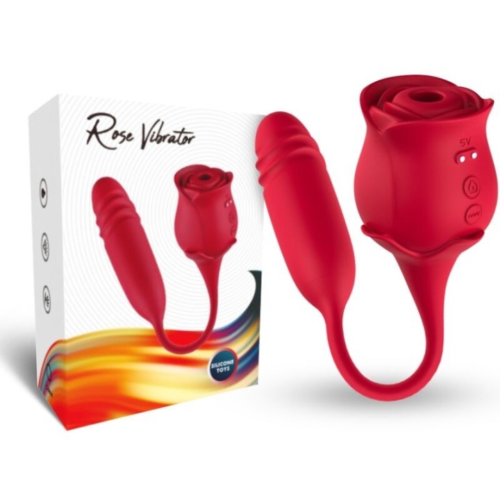 Roseknigth Klitoris-Sauger & Vibrator Rot von Armony Stimulators | Fesselliebe.de