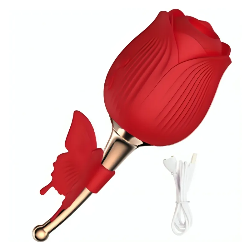 Schmetterlings-Blumensauger Rot von Armony Stimulators | Fesselliebe.de