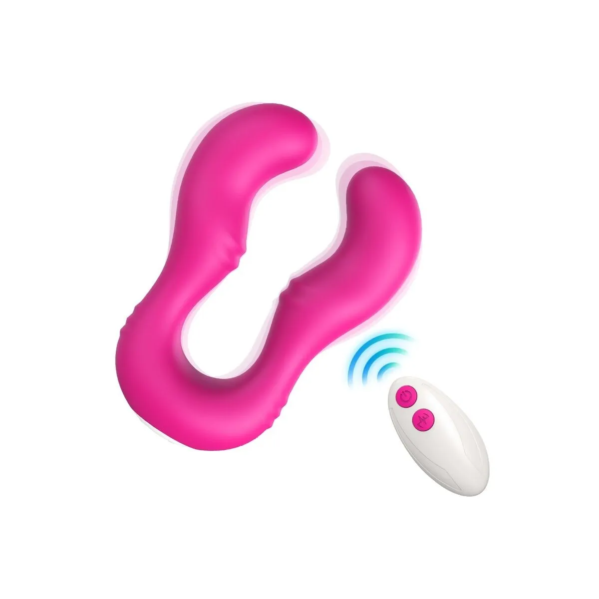 Seraph Vibrator Doppelte mit Fernbedienung Fuchsia von Armony Vibrators | Fesselliebe.de