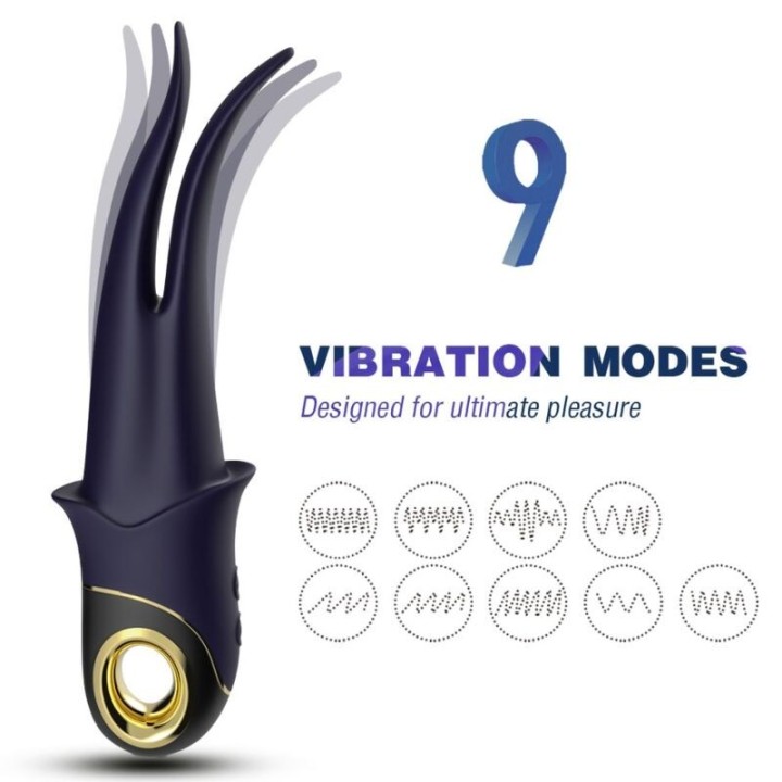 Shadow Vibrator Doppelkopf Teasing Blau von Armony Vibrators | Fesselliebe.de