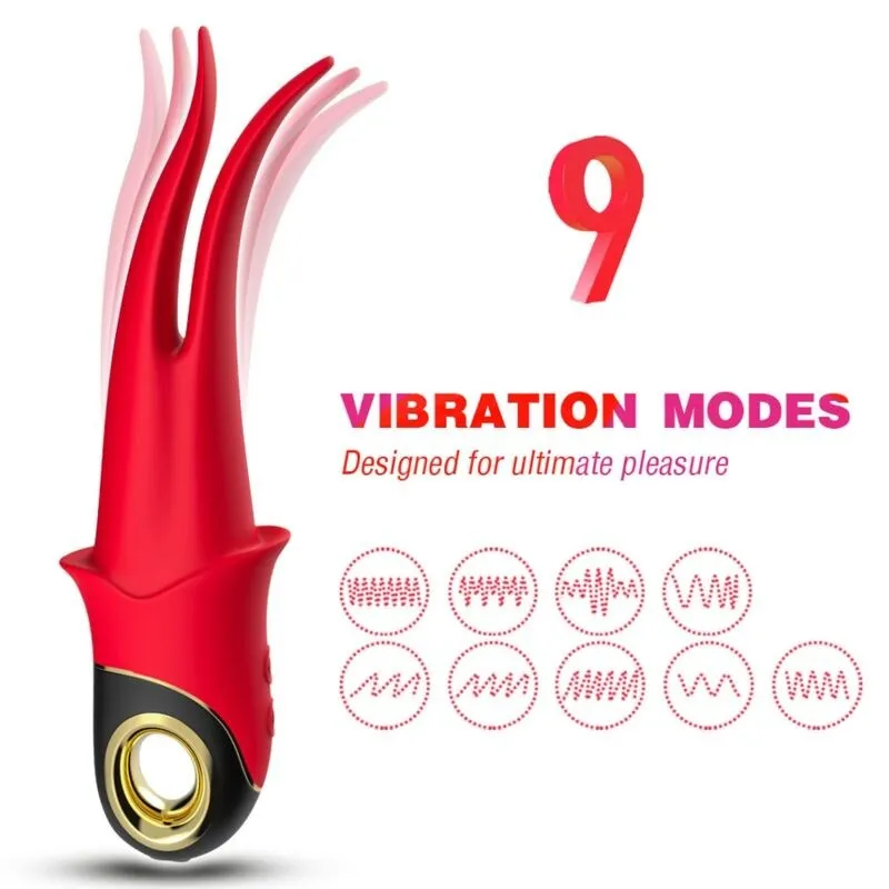 Shadow Vibrator Doppelkopf Teasing Rot von Armony Vibrators | Fesselliebe.de