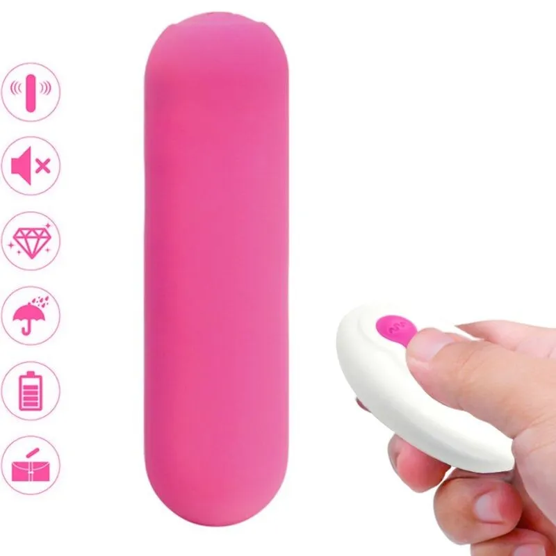 Splash Joie Vibrator Bullet Silikon mit Fernbedienung 10 Vibrationen 75 X 19 cm Rosa von Armony Stimulators | Fesselliebe.de