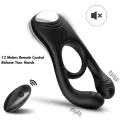Veyron Doppel-Vibrator-Ringspielzeug für Paare mit Fernbedienung Schwarz von Armony For Him