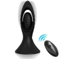 Vibrator & Analplug Silikon Schwarz von Armony Anal