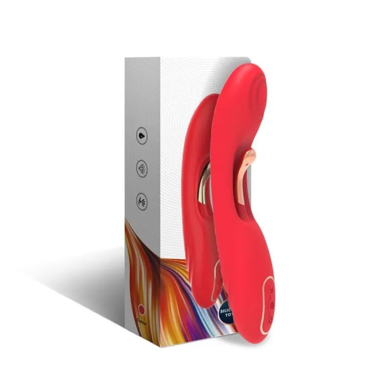 Vibrator mit Oszillierender Zunge Rot von Armony Vibrators | Fesselliebe.de