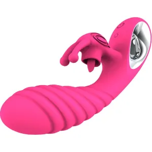Vicky Rabbit Vibrator mit Fuchsia-Zugringzunge von Armony Vibrators | Fesselliebe.de