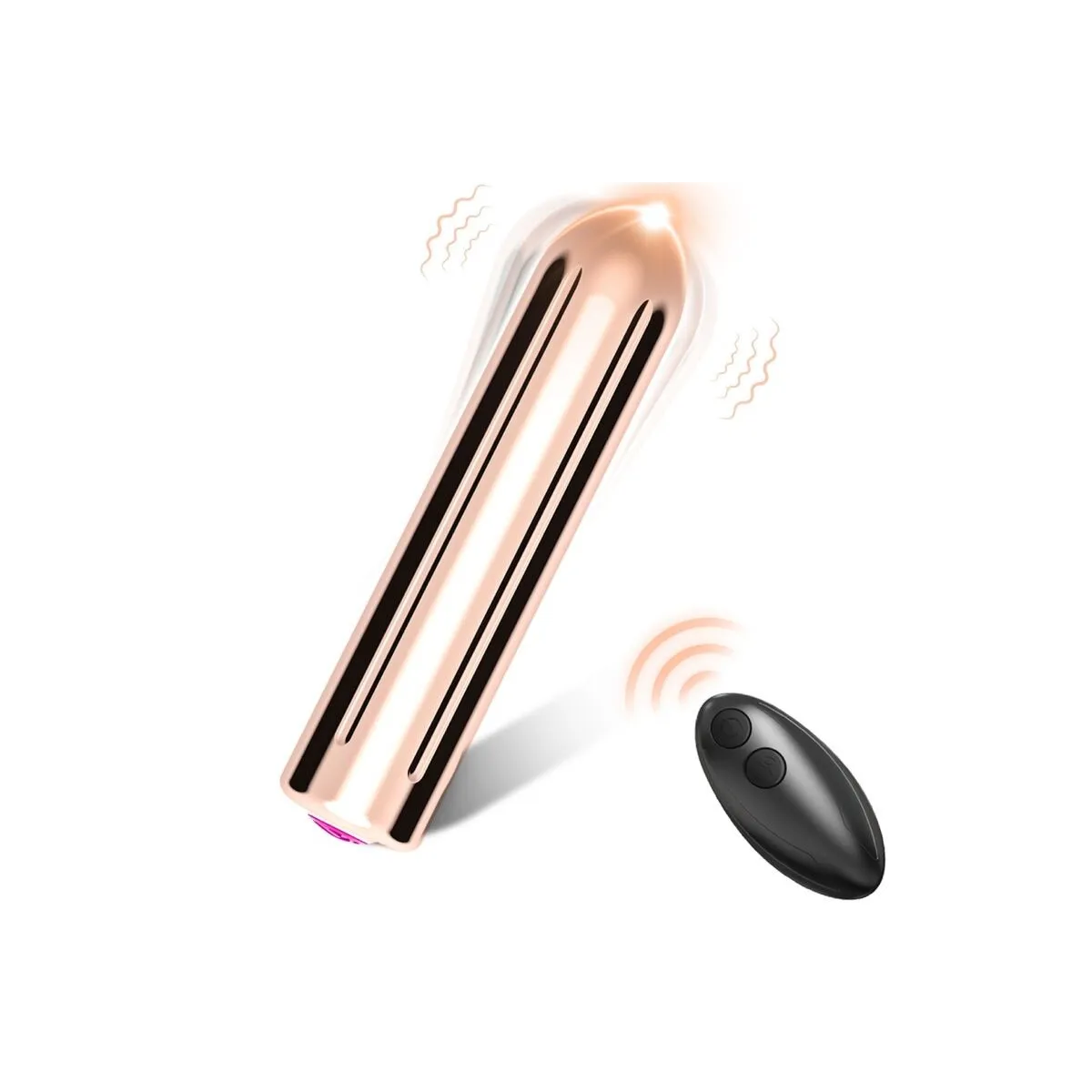 Warhead Vibrator Bullet mit Fernbedienung Golden 2 cm X 8,8 cm von Armony Stimulators | Fesselliebe.de