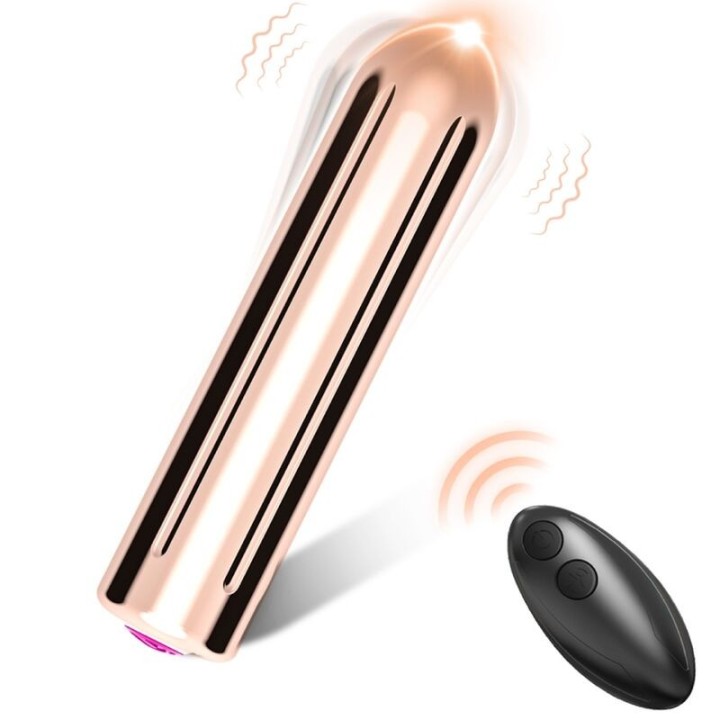 Warhead Vibrator Bullet mit Fernbedienung Golden 2 cm X 8,8 cm von Armony Stimulators | Fesselliebe.de