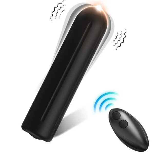 Warhead Vibrator Bullet mit Fernbedienung Schwarz 2 cm X 8,8 cm von Armony Stimulators | Fesselliebe.de