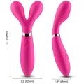 Y-Wand Massager & Vibrator Doppelkopf Fuchsia von Armony Massagers