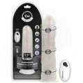 Dildo mit Saugnäpfen, Lichtern und Vibration mit Fernbedienung Weiss 19,5 cm von Cock Miller