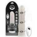 Dildo mit Saugnäpfen, Lichtern und Vibration mit Fernbedienung Weiss 20,5 cm von Cock Miller