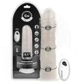 Dildo mit Saugnäpfen, Lichtern und Vibration mit Fernbedienung Weiss 21,5 cm von Cock Miller