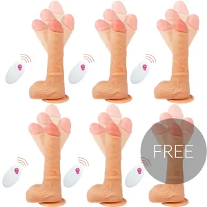 Realistische mit Fernbedienung Mr, Rick 20,9 cm – O – 4 cm / 5 + 1 Gratis von Cyber Silicock | Fesselliebe.de