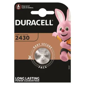 Knopfbatterie Litio Cr2430 3v 1 Einheit von Duracell | Fesselliebe.de