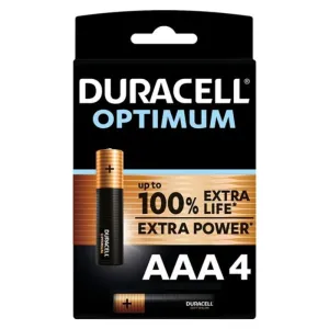 Optimum 200 Alkaline Batterie Aaa Lr03 4 Einheit von Duracell | Fesselliebe.de