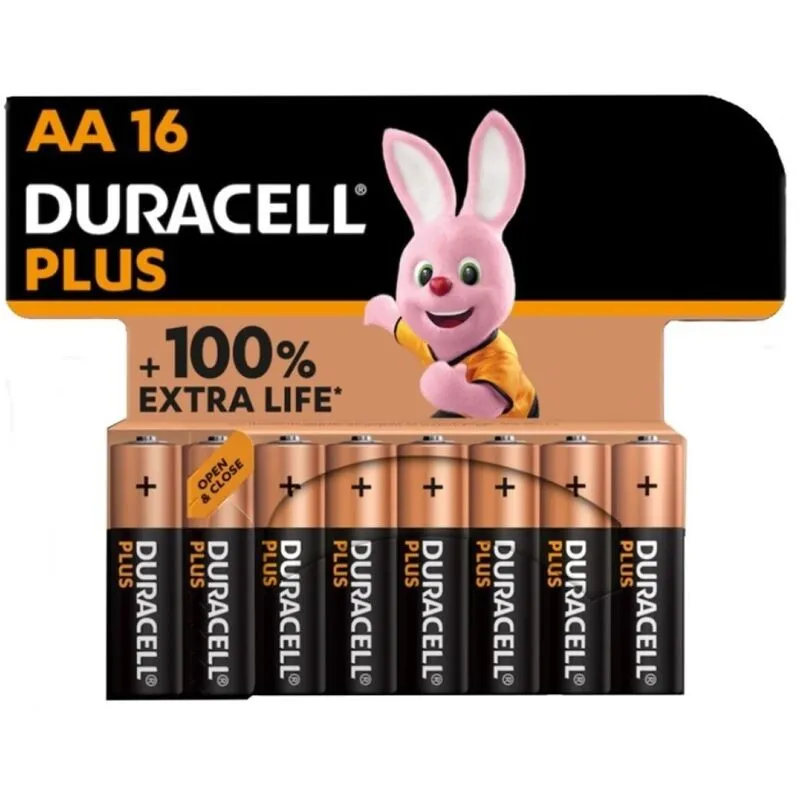 Plus Power 100 Alkaline Batterie Aa Lr6 16 Einheit von Duracell | Fesselliebe.de